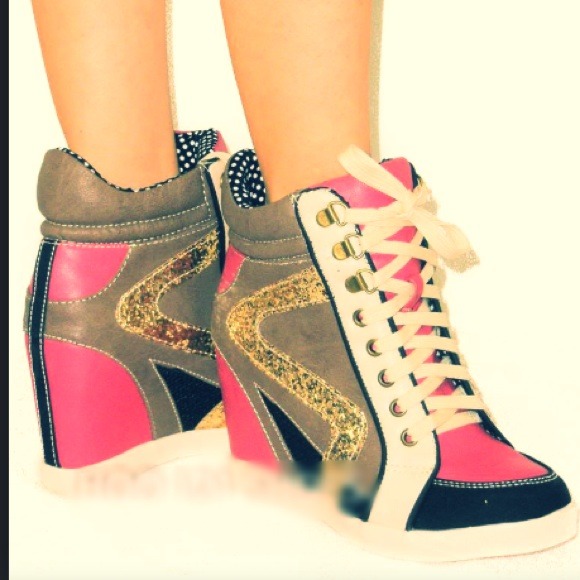 Glitter Sneaker Wedge