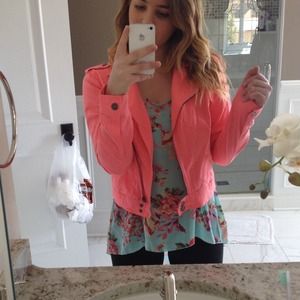 Hot Pink Biker Jacket