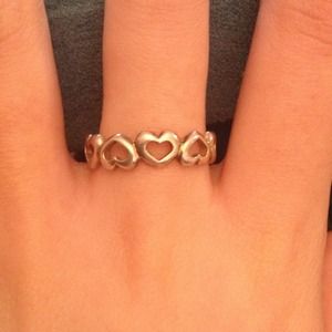 Sterling silver heart ring