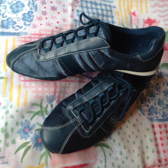 🌷COACH🌷 KIRBY TEAL BLUE SNEAKERS-gently worn