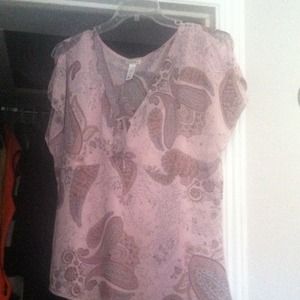 Cute pink chiffon style top