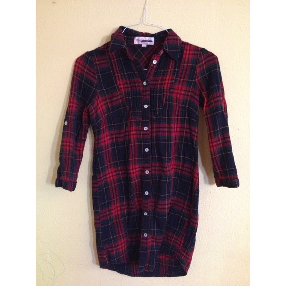 Plaid Shirt-Dress