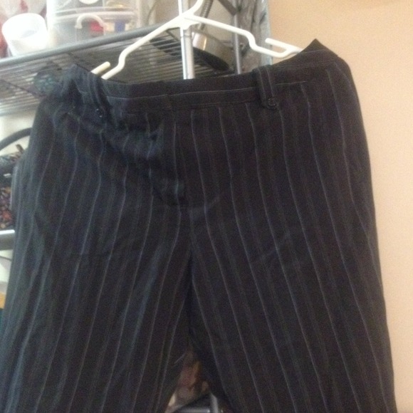 Larry Levine blue pinstripe pants 8P