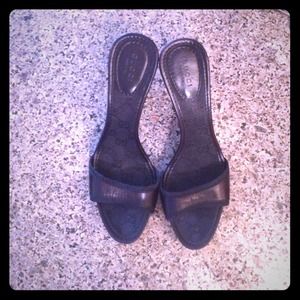 💥Reduced💥Gucci black strapless sandals