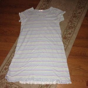 Cap sleeve style nightgown 100% cotton