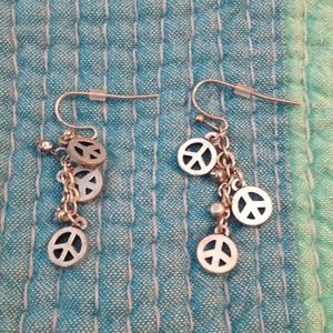 Cute Peace Sign Earrings