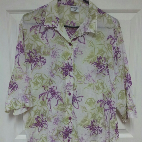 👚Columbia Women's Button Down Blouse Tropical👚