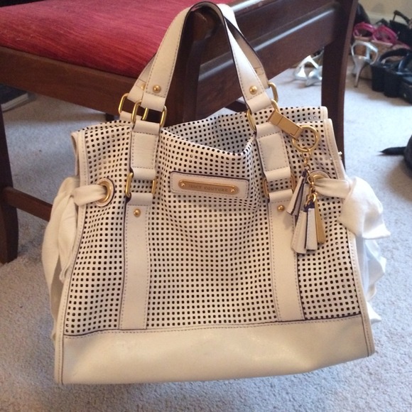 Juicy Couture White Leather Daydreamer