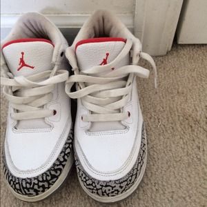 White cement 3 Jordan's
