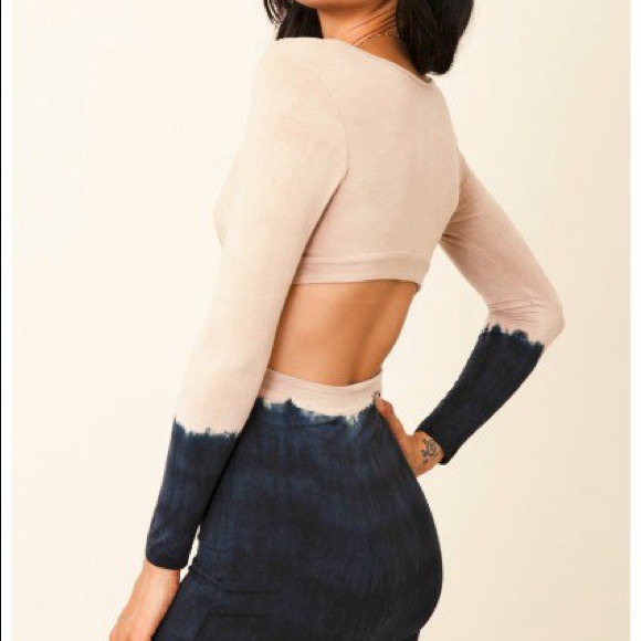 Blue life cut out dress - Picture 3 of 4