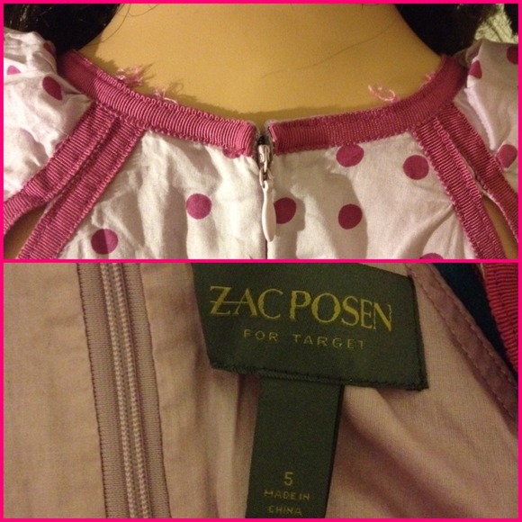 SOLD! ZAC POSEN Polka Dot Dress Sz 5 - Picture 3 of 3