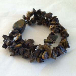 Stunning brown stone bracelet