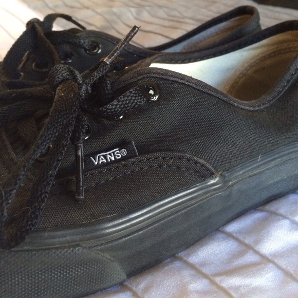 Black vans size men 5 women 6.5