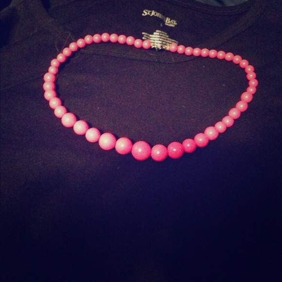 Hot pink  necklace
