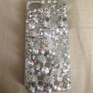 Rhinestone Skull iPhone 5 case