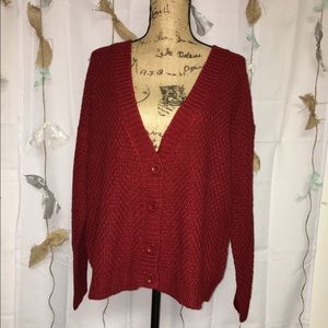 ❄️Red cardigan!❄️