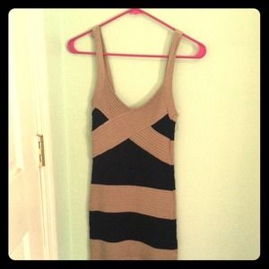 🔵REDUCEDMetropark black/tan dress! Size xs