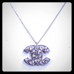 Chanel Swarovski Crystal CC Necklace