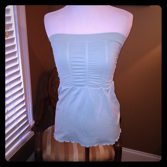 Sold in bundle. Mint green tube top