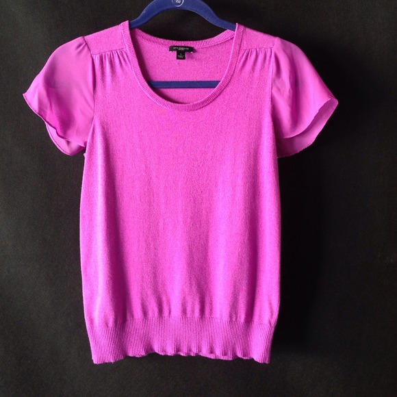 Ann Taylor fuchsia top size S - Picture 1 of 4