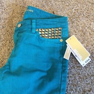 Michael Kors teal jeans
