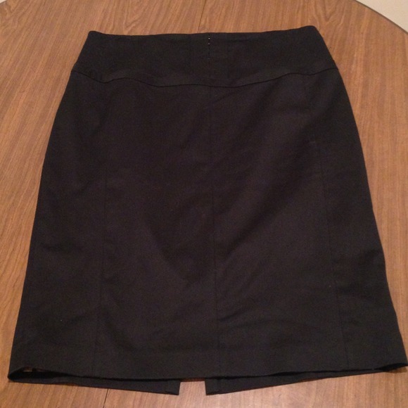 Black, pencil skirt.