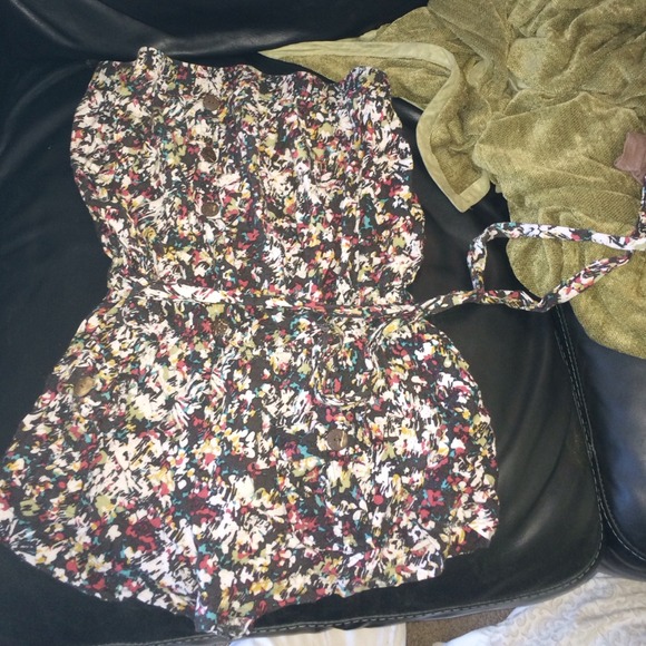 Button down romper