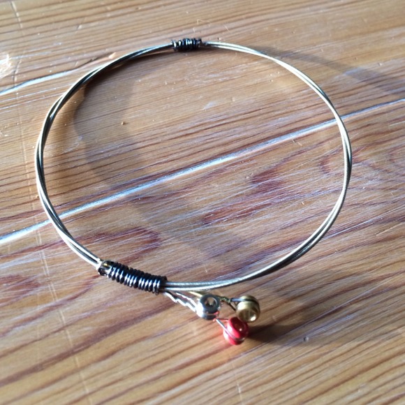 Three musketeers guitar string bracelet