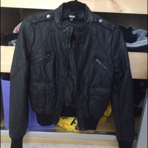 Asos faux leather black jacket BRAND NEW