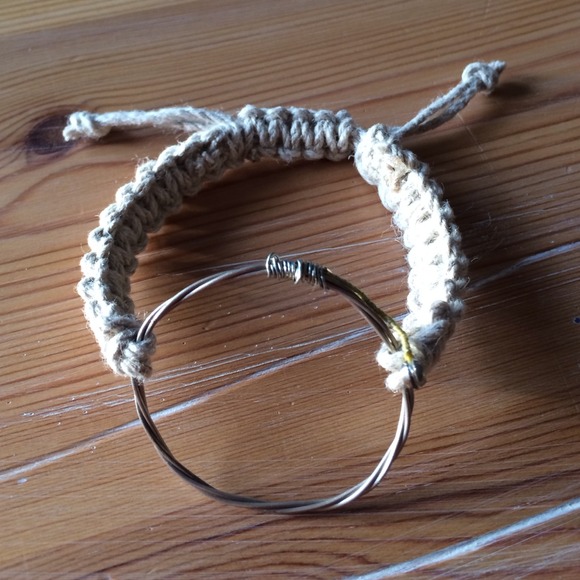 Handmade guitar string bracelet