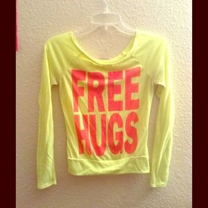 💋💎'Free Hugs' Neon Shirt💋💎