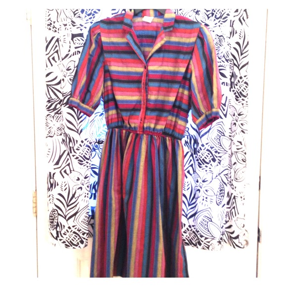 Vintage striped dress.