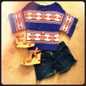 American Eagle Aztec print sweater