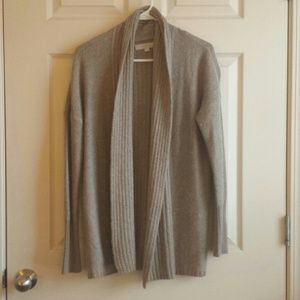 Beige, wool open cardigan from Loft