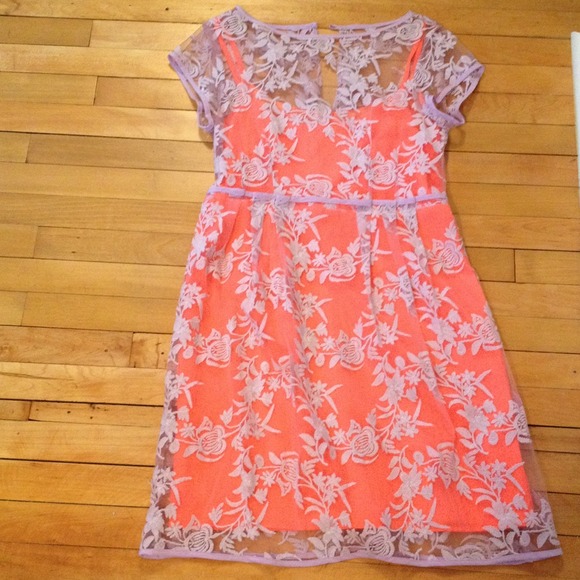 Nanette Lepore dress w/net/lace overlay