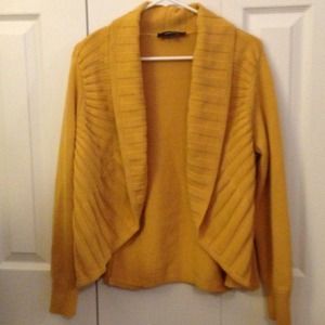 Mustard yellow cardigan