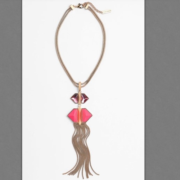 Vince Camuto Double Stranded Tassel Necklace