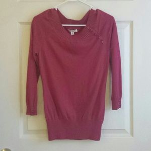 Raspberry Banana Republic sweater