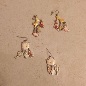 Reserved! Ms. Pot and Cinderella shoe earrings