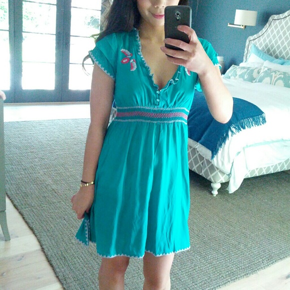 {SOLD} Turquoise dress (reduced!) - Picture 3 of 4