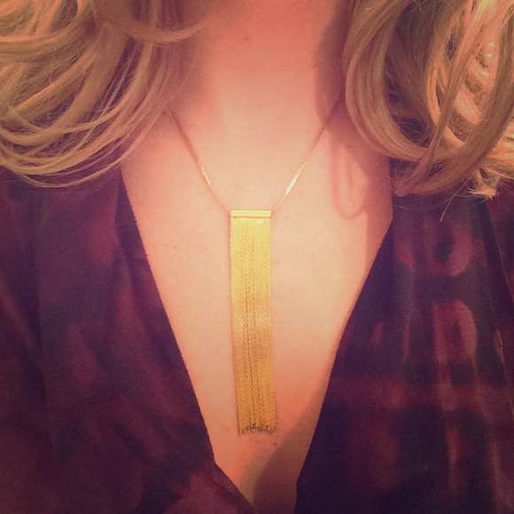 Sold Golden fringe necklace