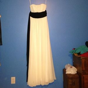 White Prom/ bridesmaid dress