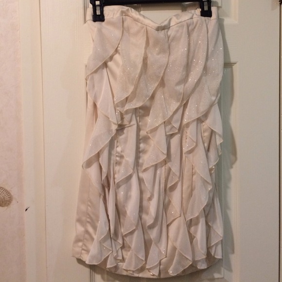 REDUCED!! Gold strapless dress