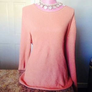 Oversized peach/pink knitted pull over