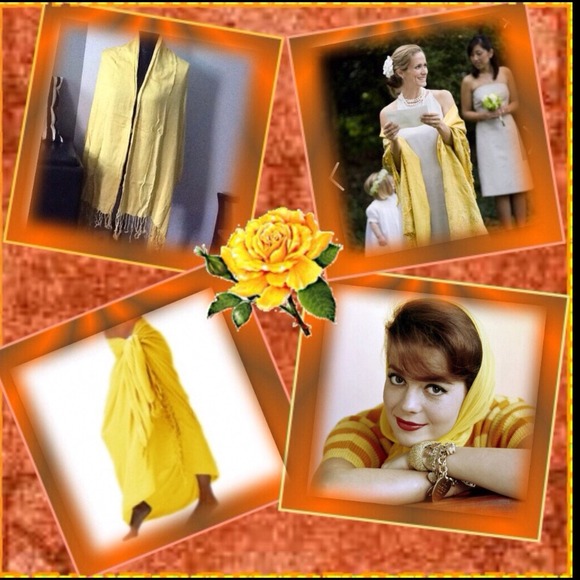 Multi-purpose yellow pashmina ⬇️⬇️⬇️