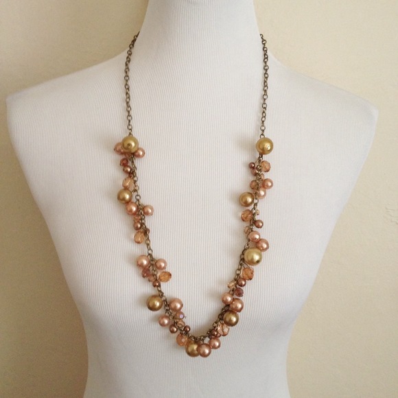 Gold & Pearl Long Necklace