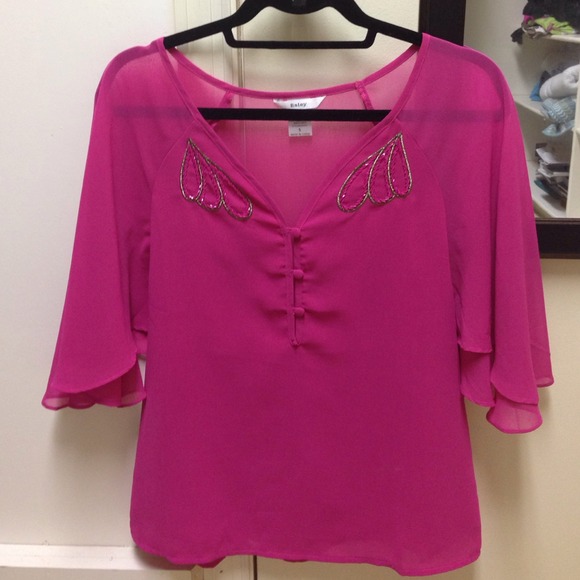 Size small cute pink blouse! Worn once!