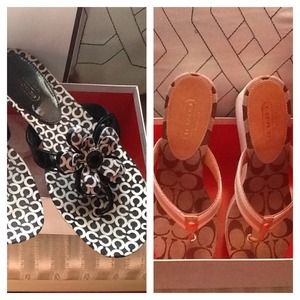Bundle of coach sandals for Myrtle