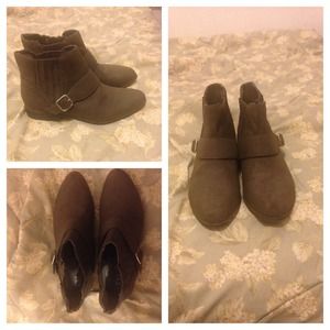 Gray boots
