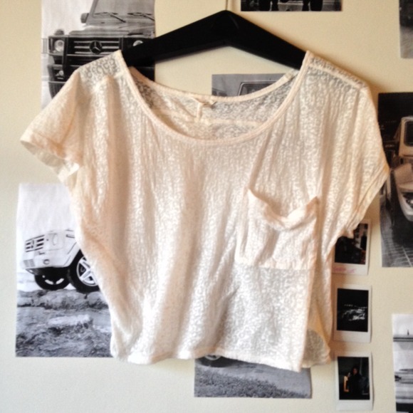 white crop top